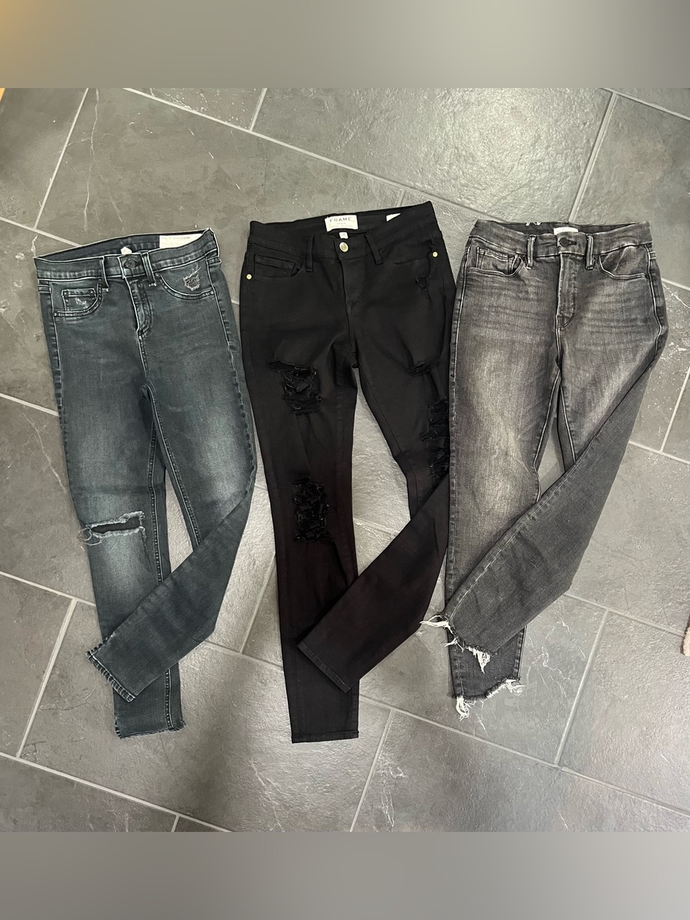 rag & bone, Frame, Good American. A Bundle of Three Skinny Jeans Size 26